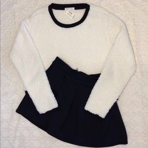 Aeropostale Bethany Mota black pleated skirt